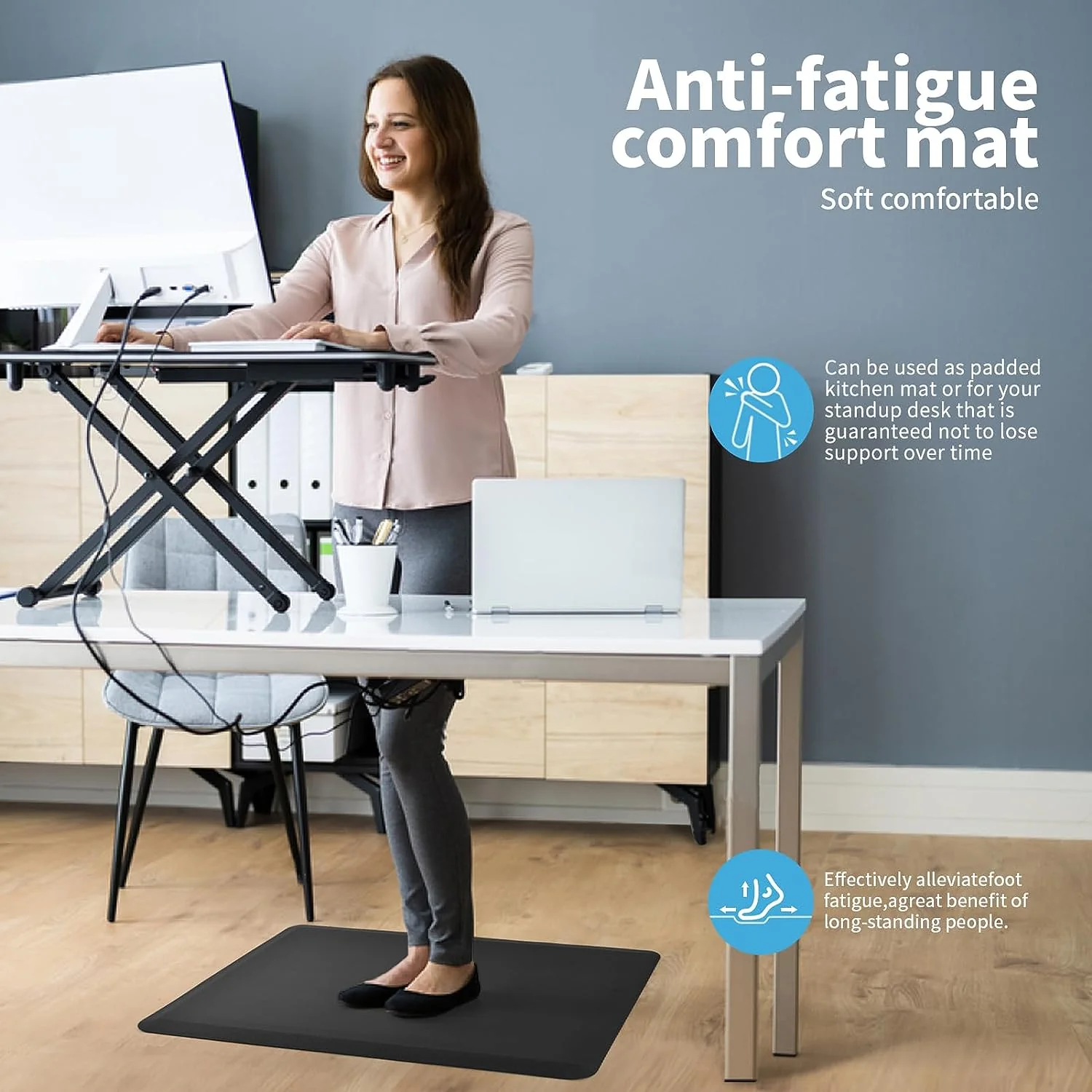DS BS Anti-Fatigue Floor Mat for Kitchen Office-44×120cm - Image 6