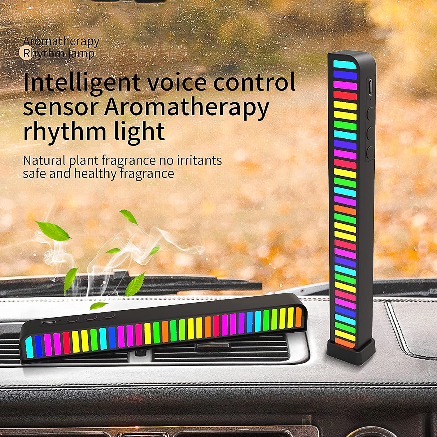 DS BS APP Control Stereo Audio Spectrum RGB 32 LED Light - Image 4