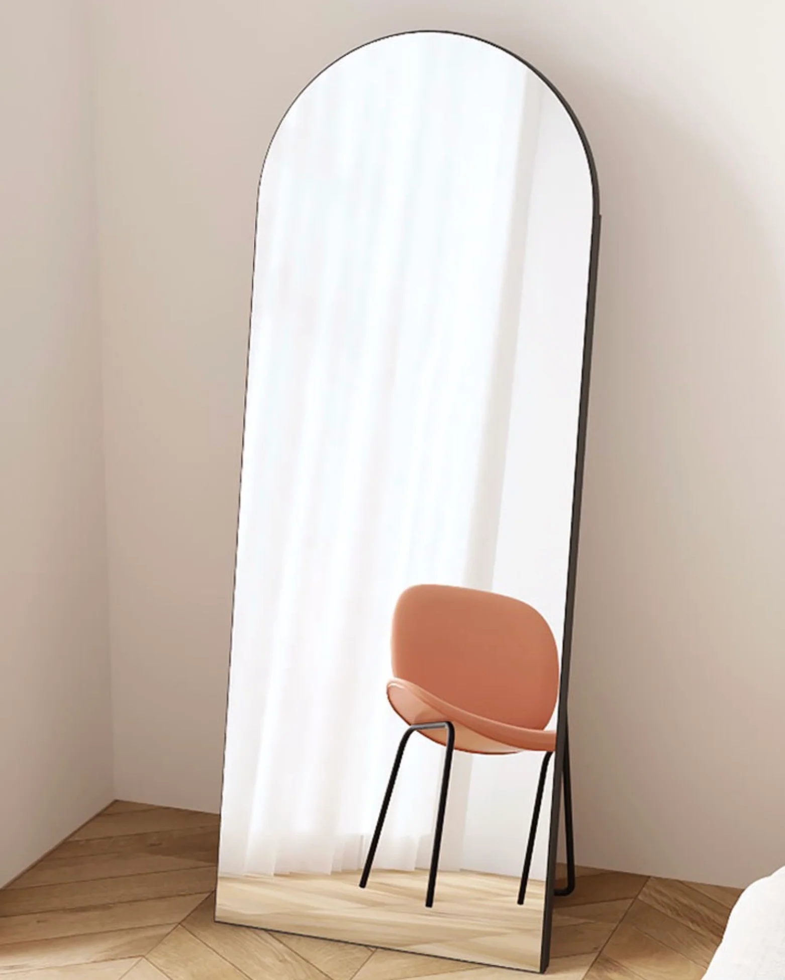 DS BS Arched Full Length Mirror With Stand 50×170cm - Glod - Image 6