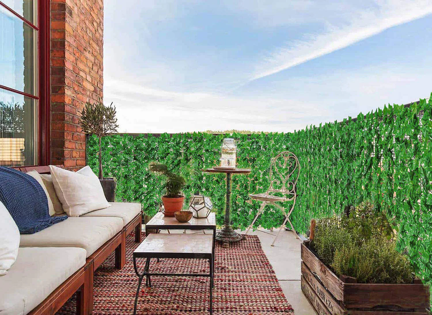 DS BS Artificial Ivy Privacy Fence Screen 100 x 300 cm - Image 4
