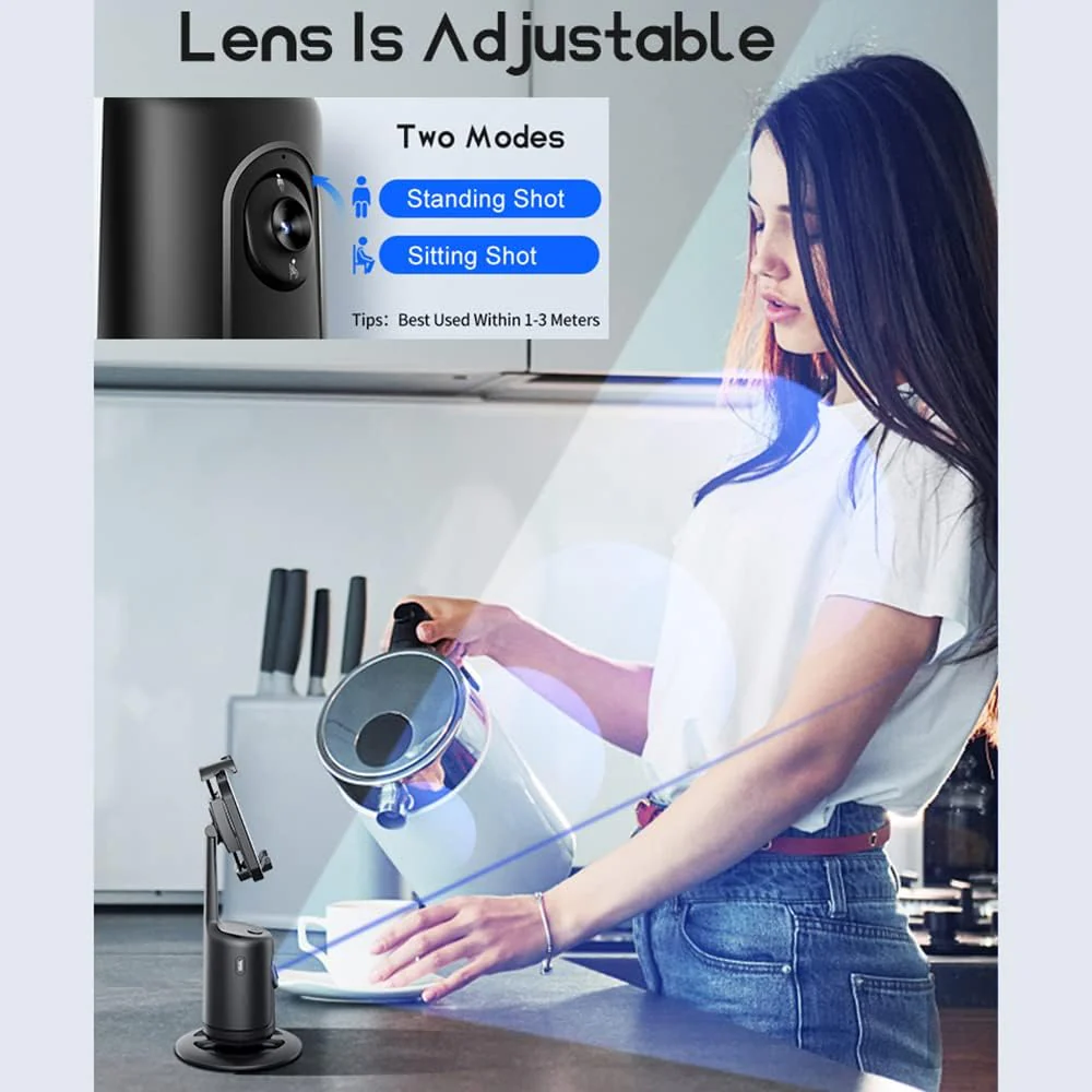 DS BS Auto Face Tracking Phone Holder For Live Vlog Streaming Video - Image 6