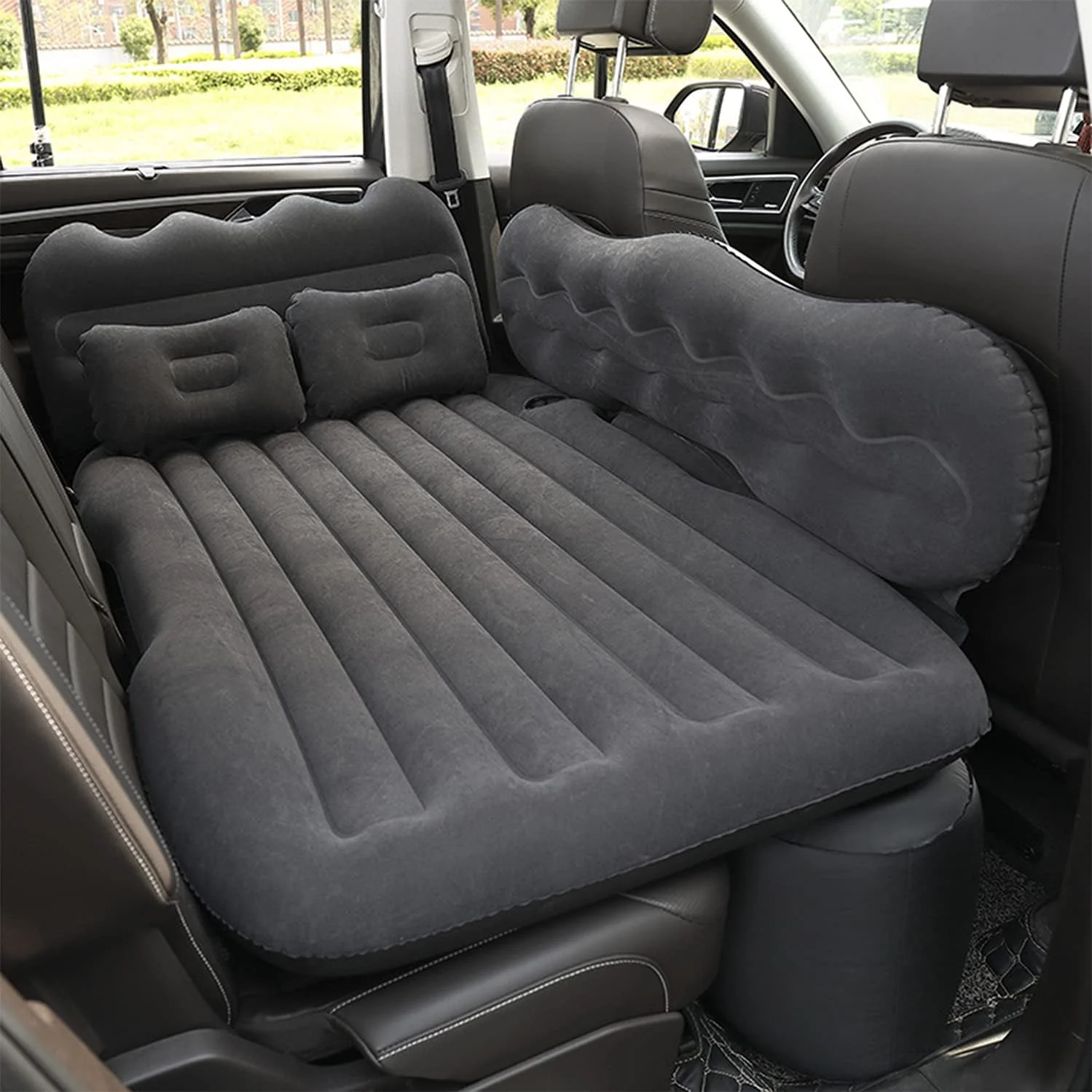 DS BS Car Air Mattress With 2 Pillows and Air Pump - Image 6