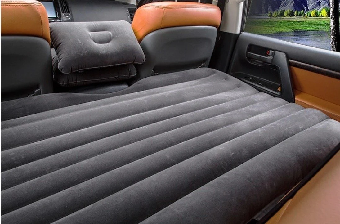 DS BS Car Travel Inflatable Mattress Air Cushion Bed Black - Image 3