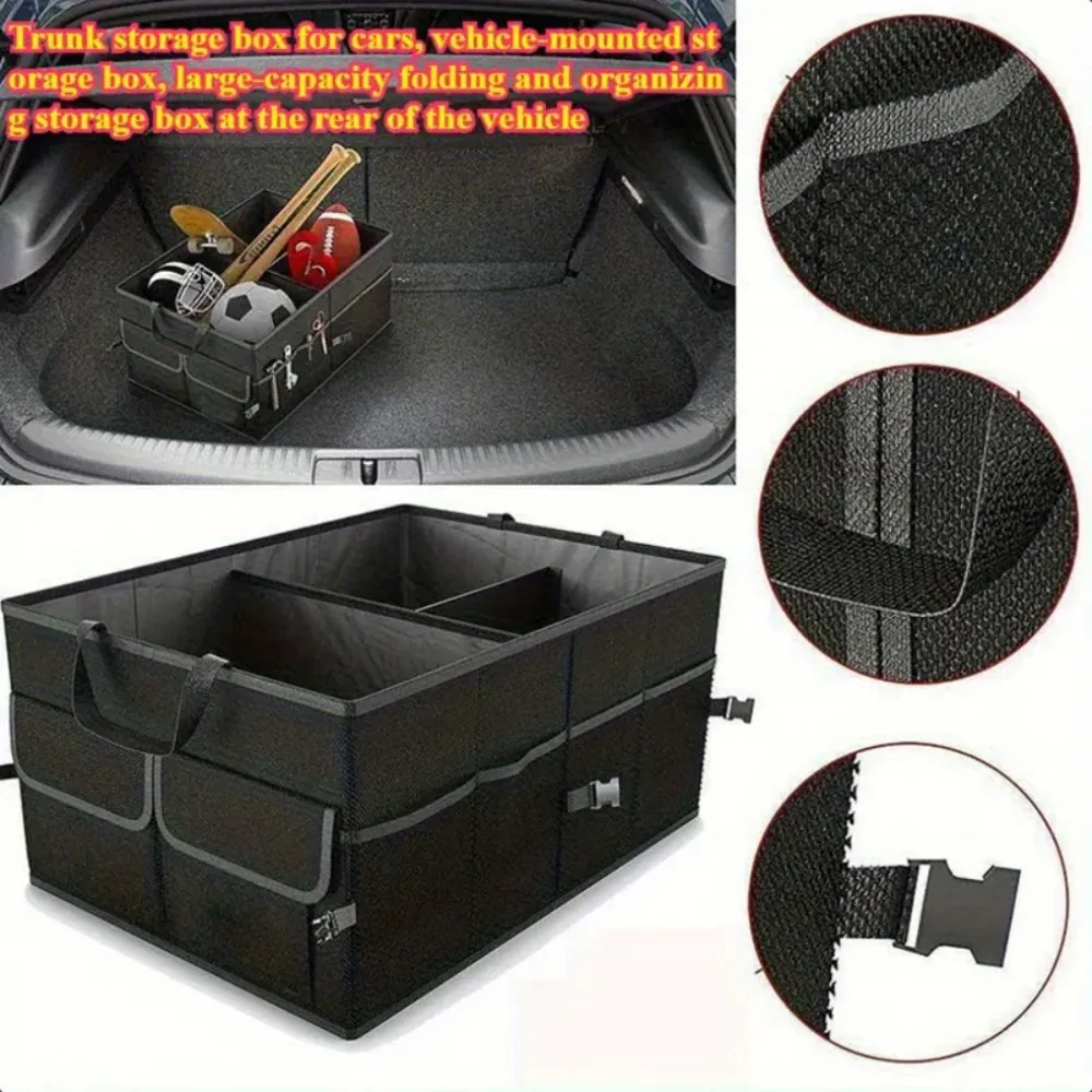 DS BS Car Trunk Organizer with Lid – 60L Foldable Storage Box - Image 4