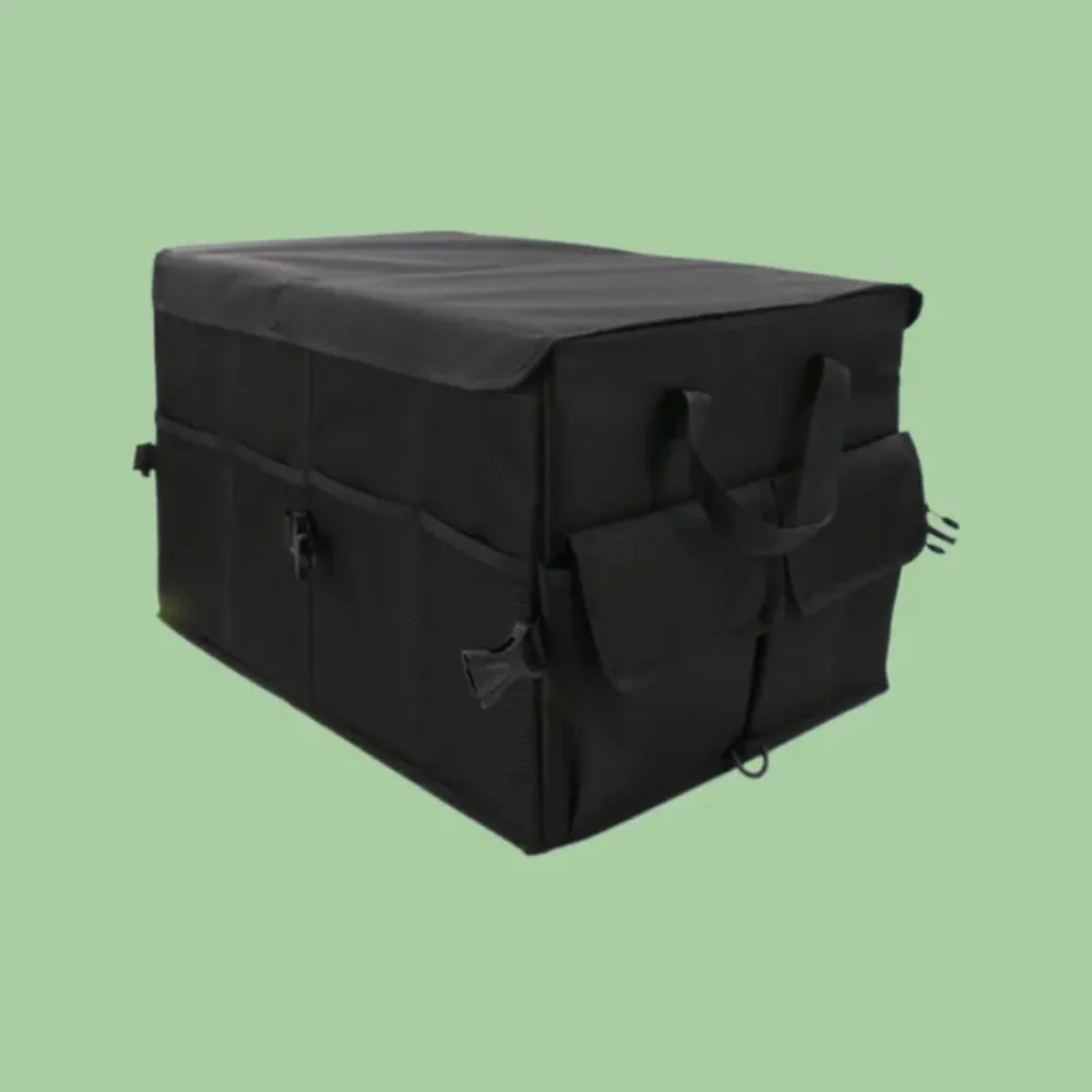 DS BS Car Trunk Organizer with Lid – 60L Foldable Storage Box BK