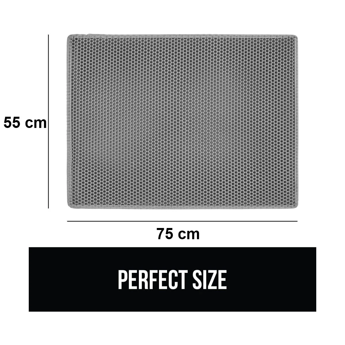 DS BS Cat Litter Mat Litter Trapper 75×55cm-Gray - Image 7