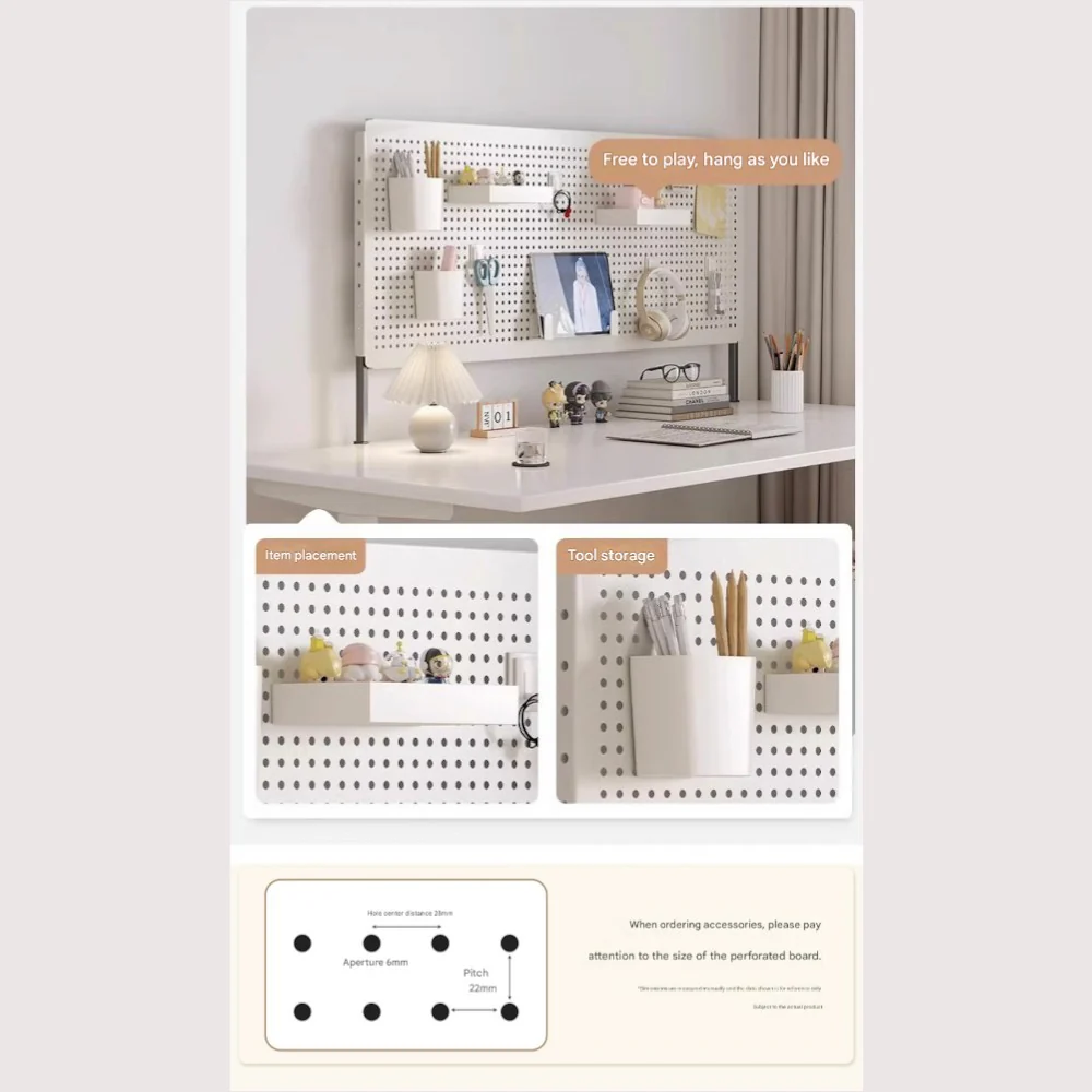 DS BS Clamp-on Desk Pegboard Organizer Set - 60×40cm - Image 6