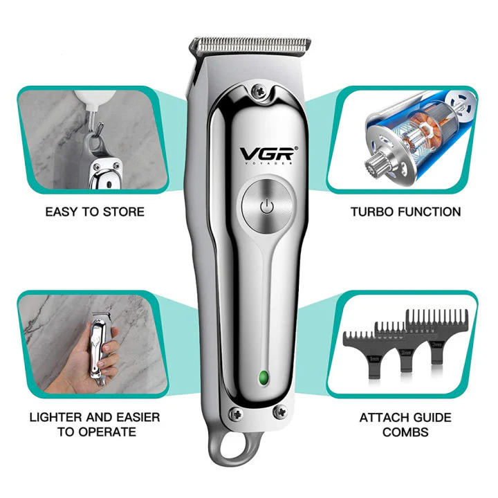 DS BS Cordless Electric Hair Engraving Clipper Sliver - Image 9