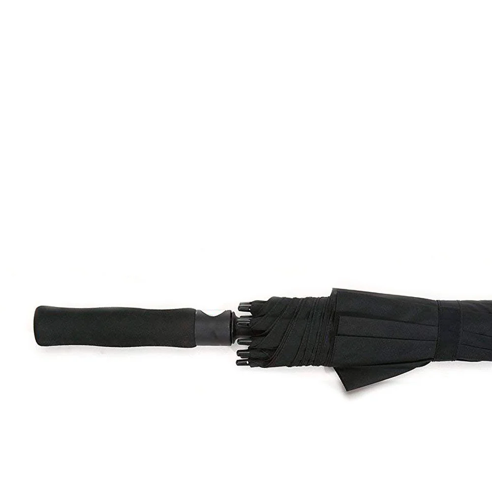 DS BS Double Canopy Vent Automatic Open Extra-Large Golf Umbrella Black - Image 5