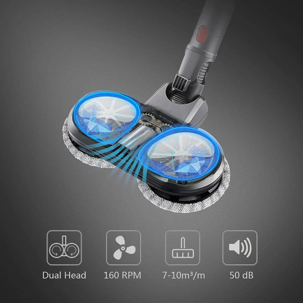 DS BS Electric Double Mop Attachment Compatible with Dyson V7 V8 V10 V11 V15 - Image 6