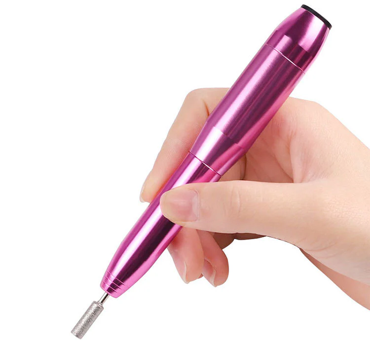 DS BS Electric Nail Polisher with 11 Pcs Drill Bit-Gold