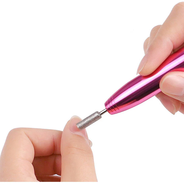 DS BS Electric Nail Polisher with 11 Pcs Drill Bit-Gold - Image 4