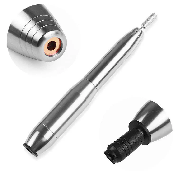 DS BS Electric Nail Polisher with 11 Pcs Drill Bit-Gold - Image 5