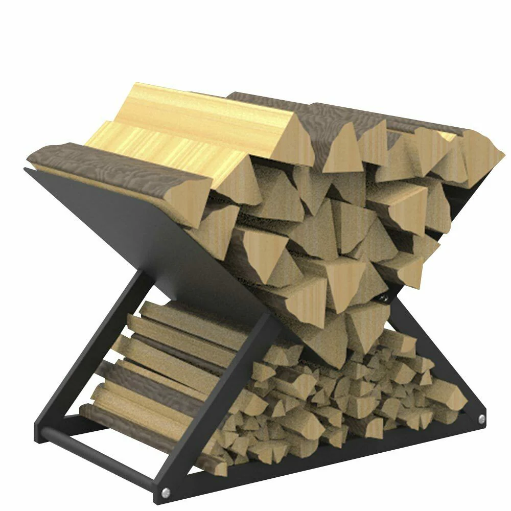 DS BS Firewood Racks Fireplace Log Holder X Shape - Image 7