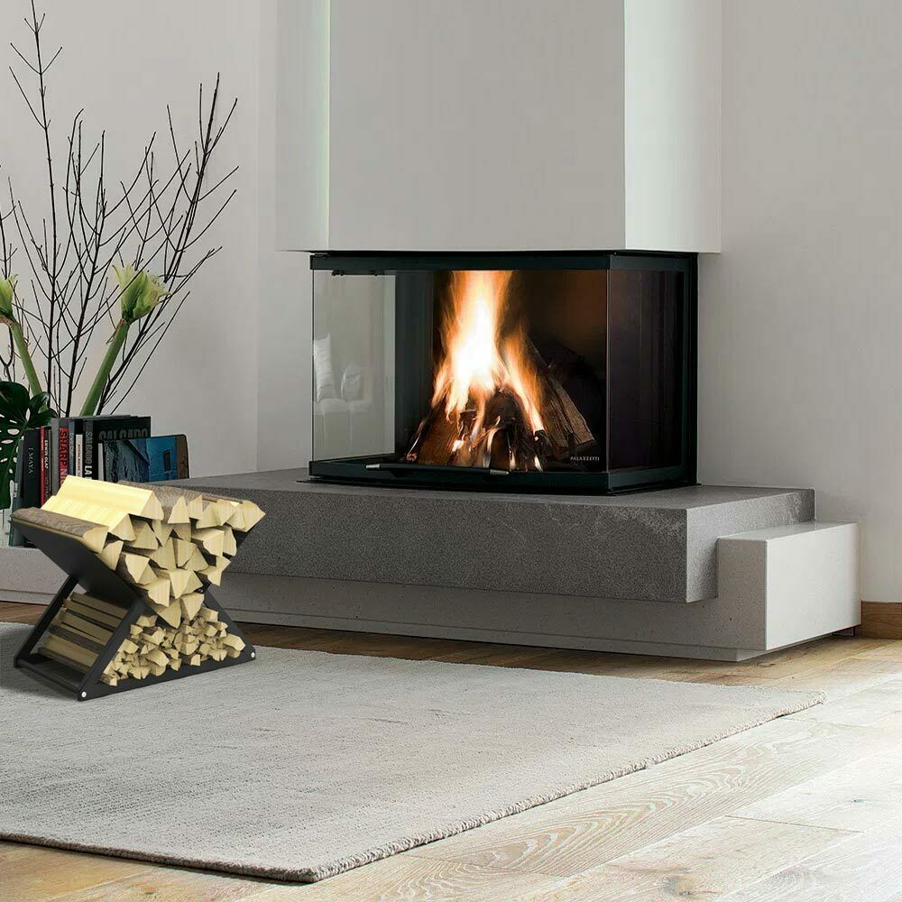 DS BS Firewood Racks Fireplace Log Holder X Shape - Image 8