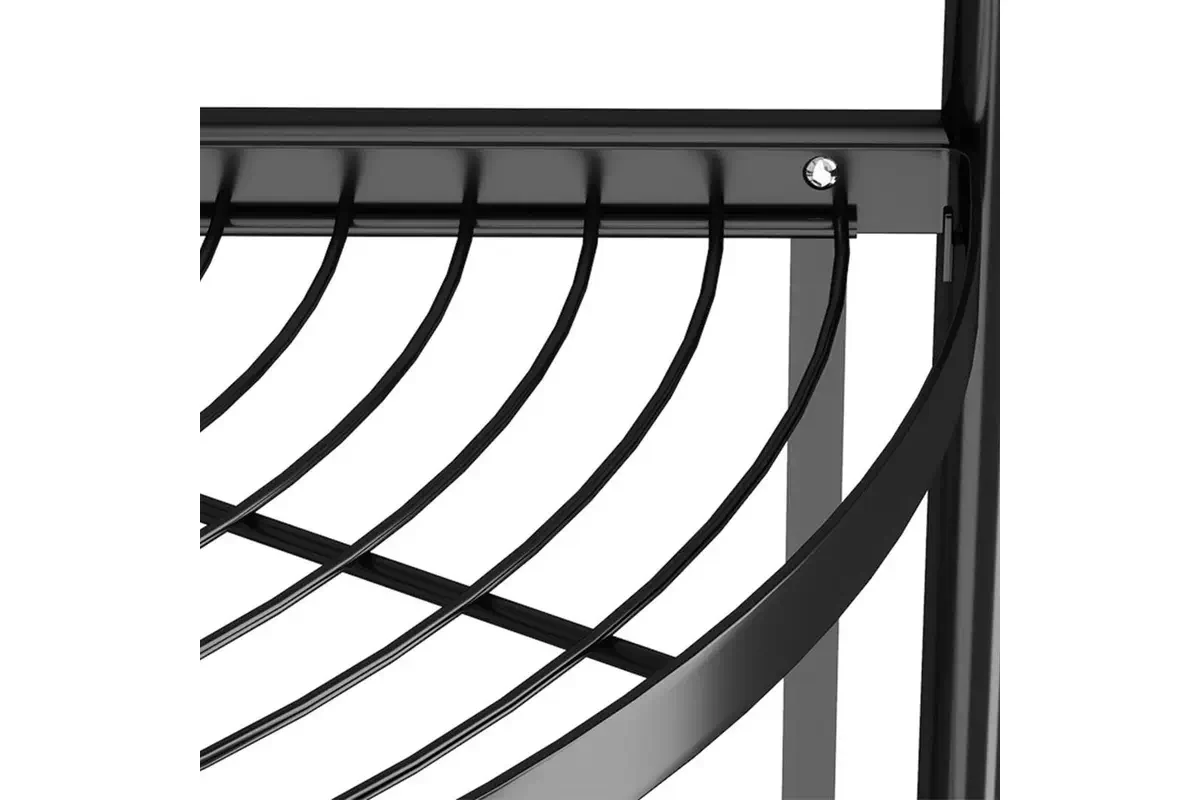 DS BS Foldable 4 Tier Steel Triangular Corner Shelving Unit - Image 6