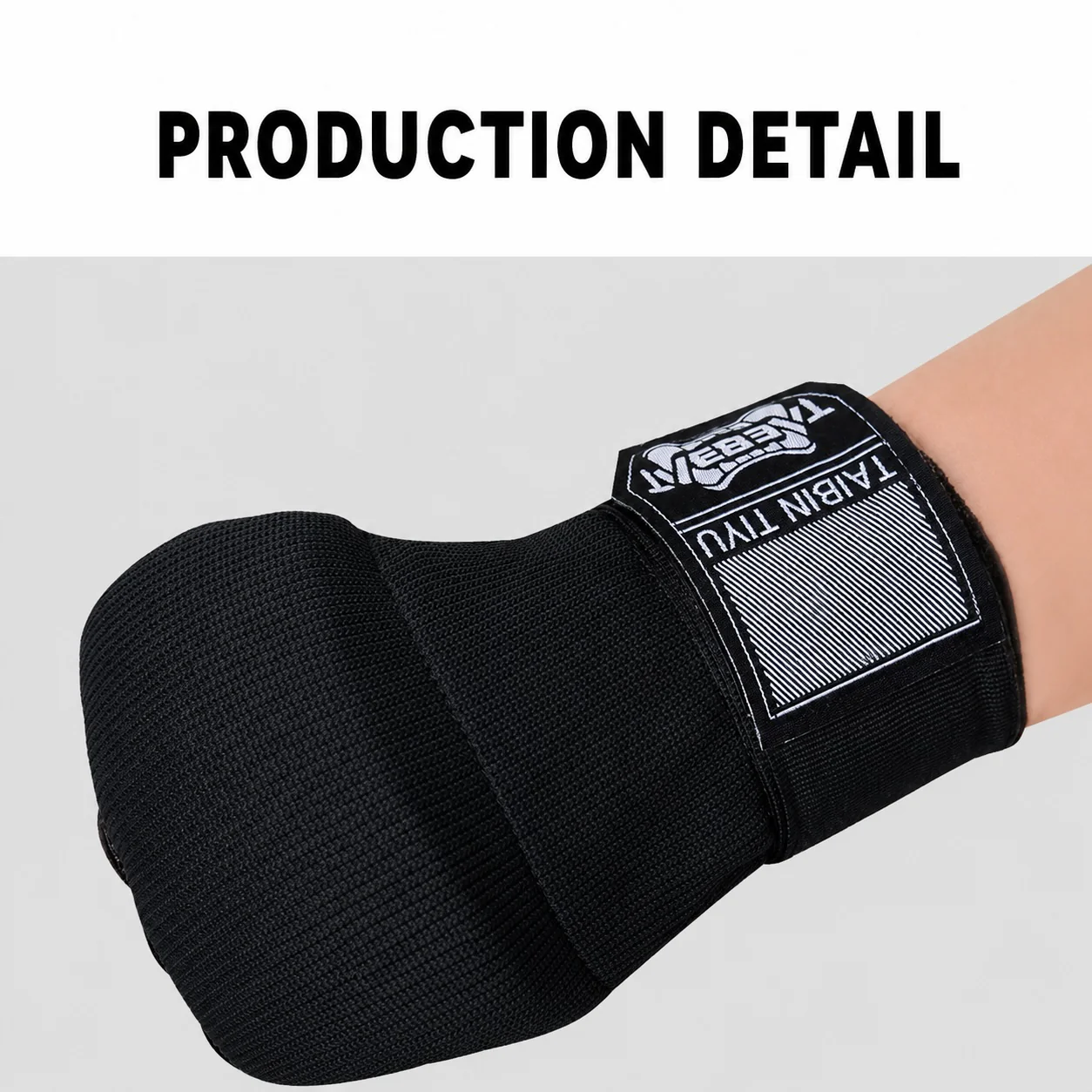 DS BS Half Finger Gel Boxing Hand Wraps | Black - Image 8
