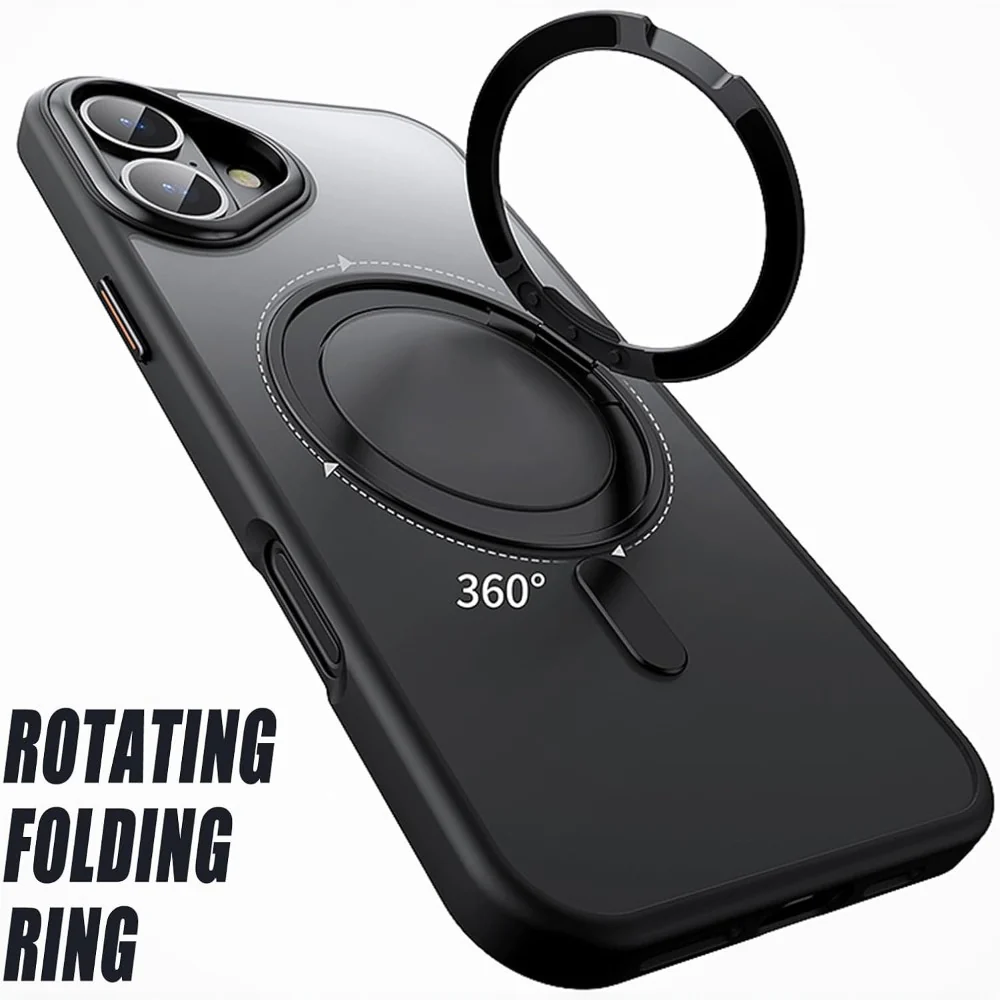 DS BS iPhone 16 Case with 360°Rotatable Magnetic Ring Stand - Image 7