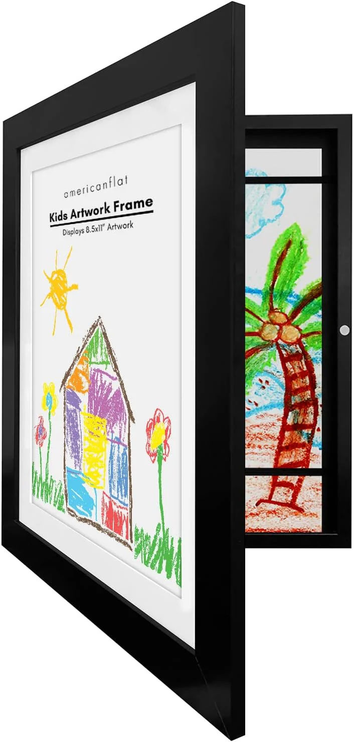 DS BS Kids Artwork Picture Frame 34x25CM-Black - Image 3