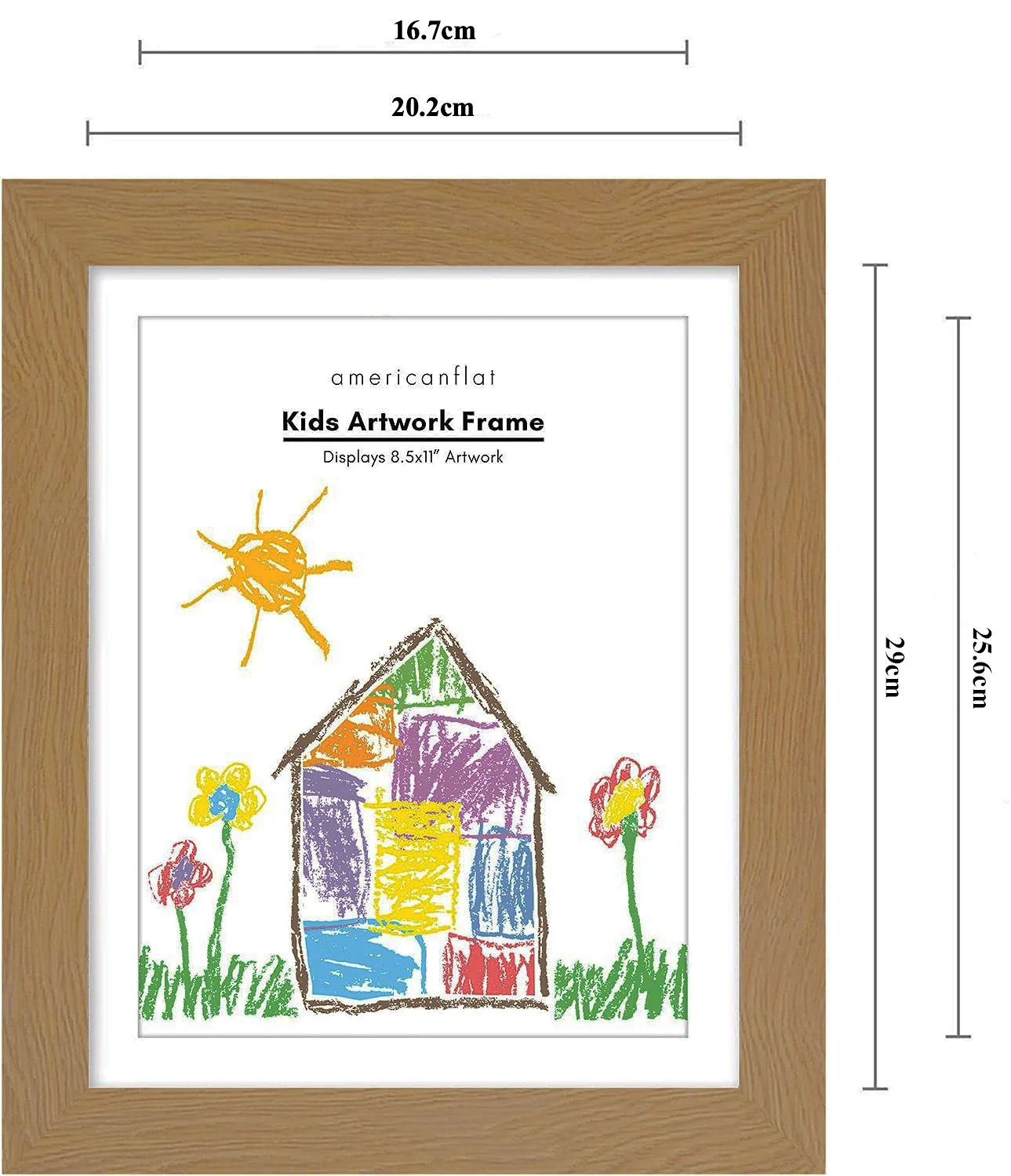 DS BS Kids Artwork Picture Frame 34x25CM-Wood - Image 4