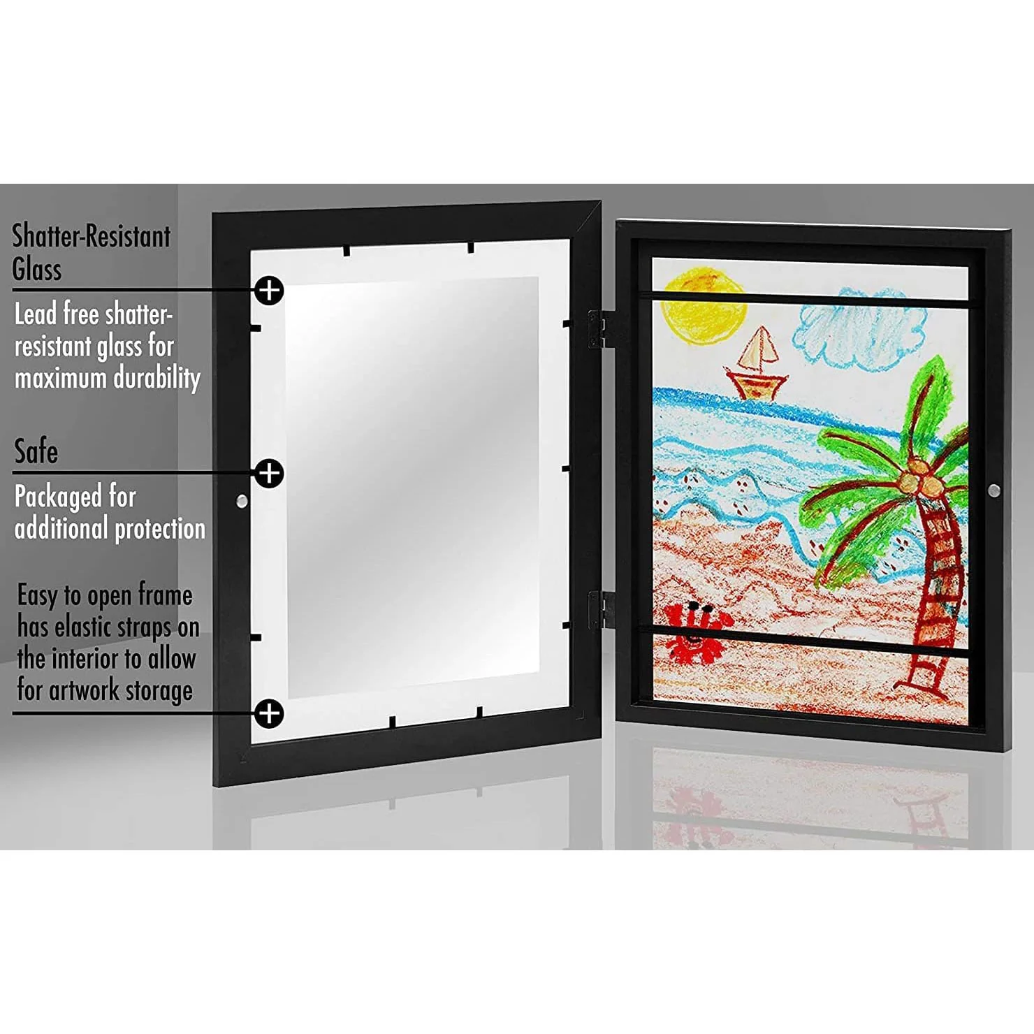 DS BS Kids Artwork Picture Frame 45x33CM-Wood - Image 3