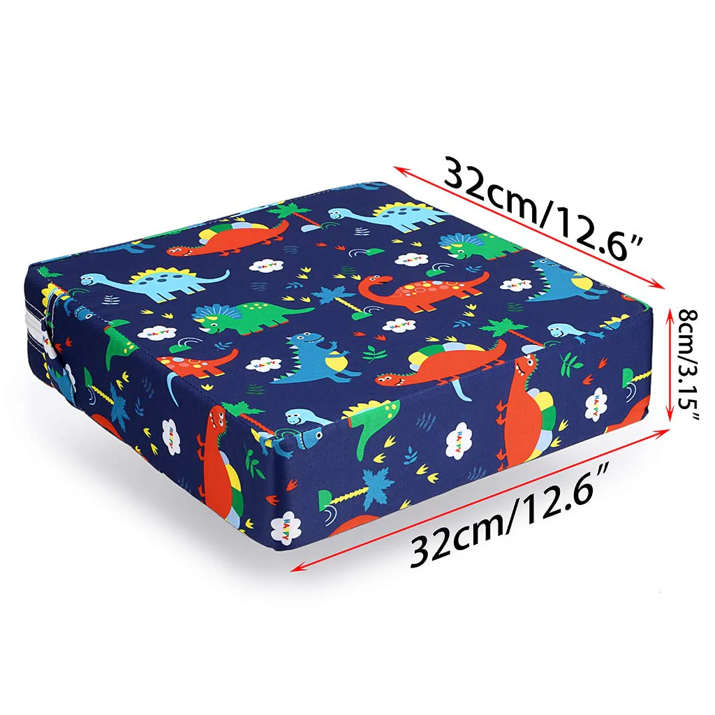 DS BS Kids Dismountable Highchair Booster Cushion- Blue Dino - Image 2