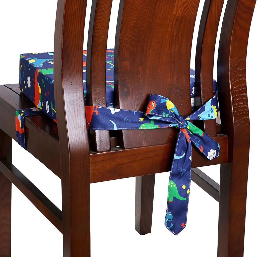 DS BS Kids Dismountable Highchair Booster Cushion- Blue Dino - Image 4