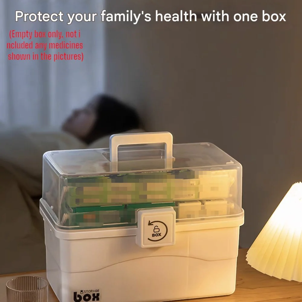 DS BS Large Capacity Portable First Aid Kit with Carry Handle - Image 4