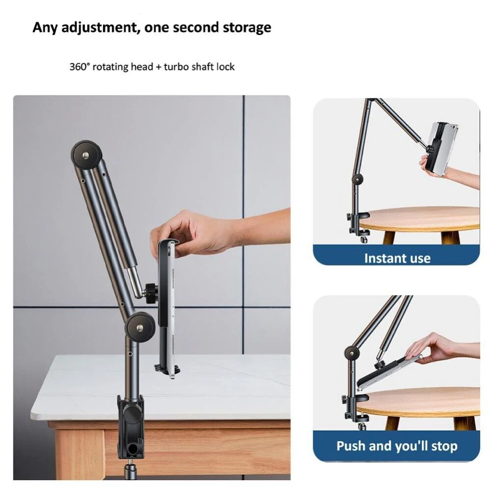 DS BS Lazy Tablet Mount Bracket Rotating Stand for Desk - Image 4