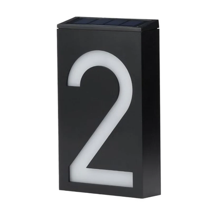 DS BS LED Outdoor Solar House Number Light Sign 2 - Image 2
