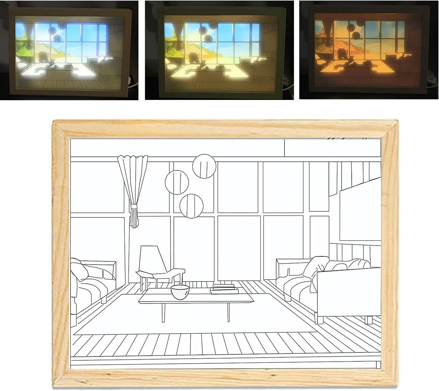 DS BS Lighting Painting Decoration 3 Colors-Seaside