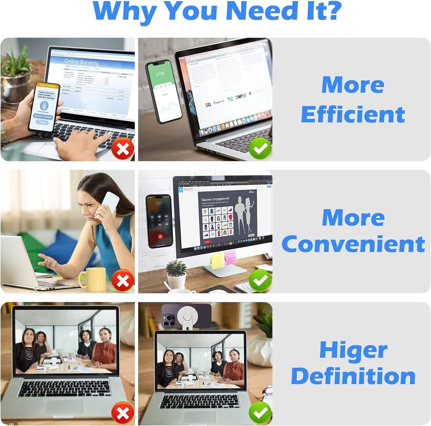 DS BS Magnetic Laptop Phone Holder Compatible with Magsafe iPhone - Image 9