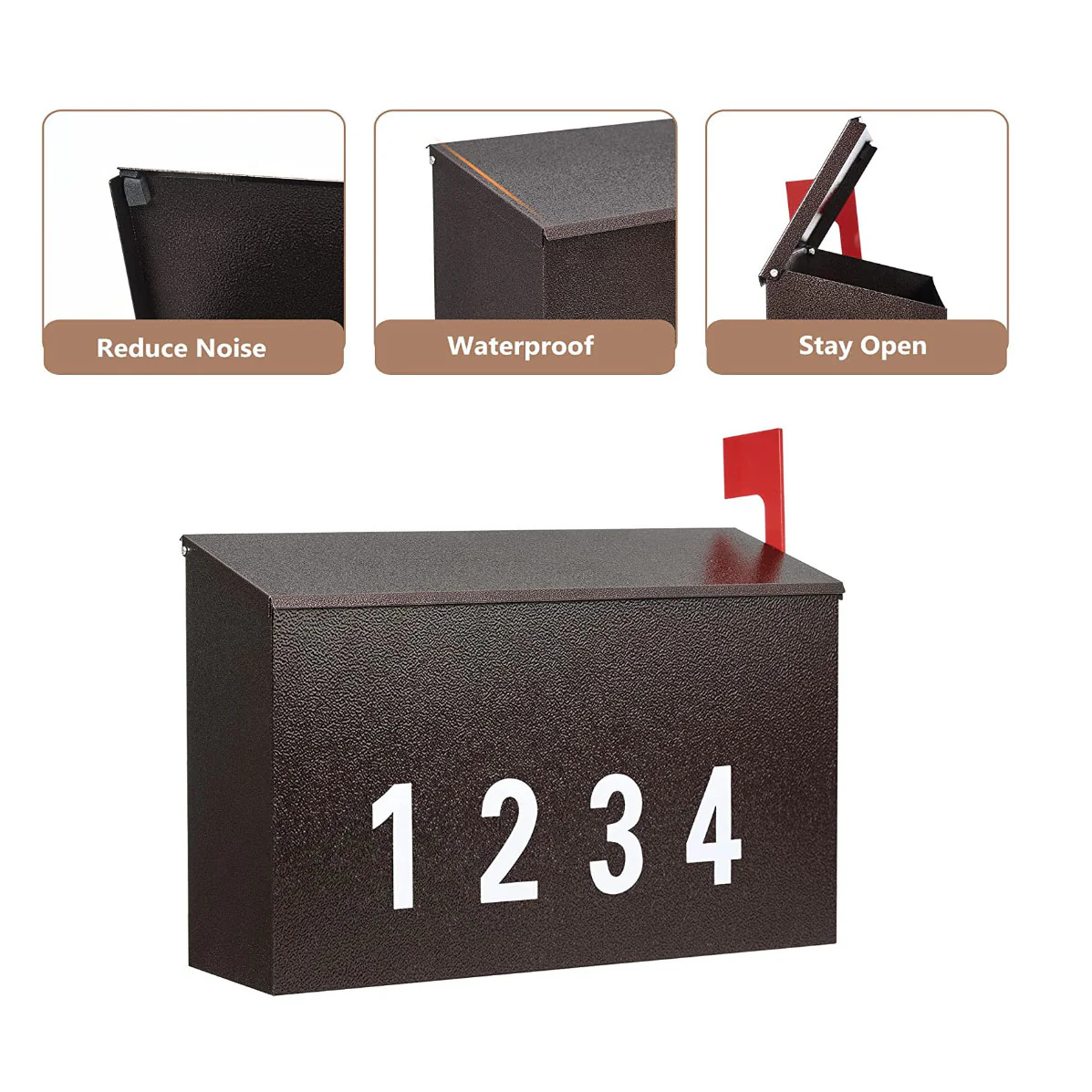 DS BS Mailbox with Flag Kit & Number Stickers - Image 5