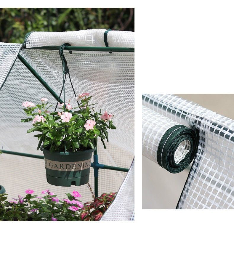DS BS Mini Garden Plant Flower Greenhouse with Roll Up Curtains Door 120cm - Image 3
