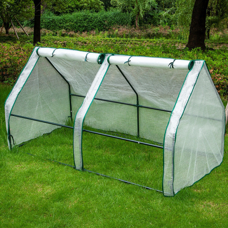 DS BS Mini Garden Plant Flower Greenhouse with Roll Up Curtains Door 180cm - Image 3