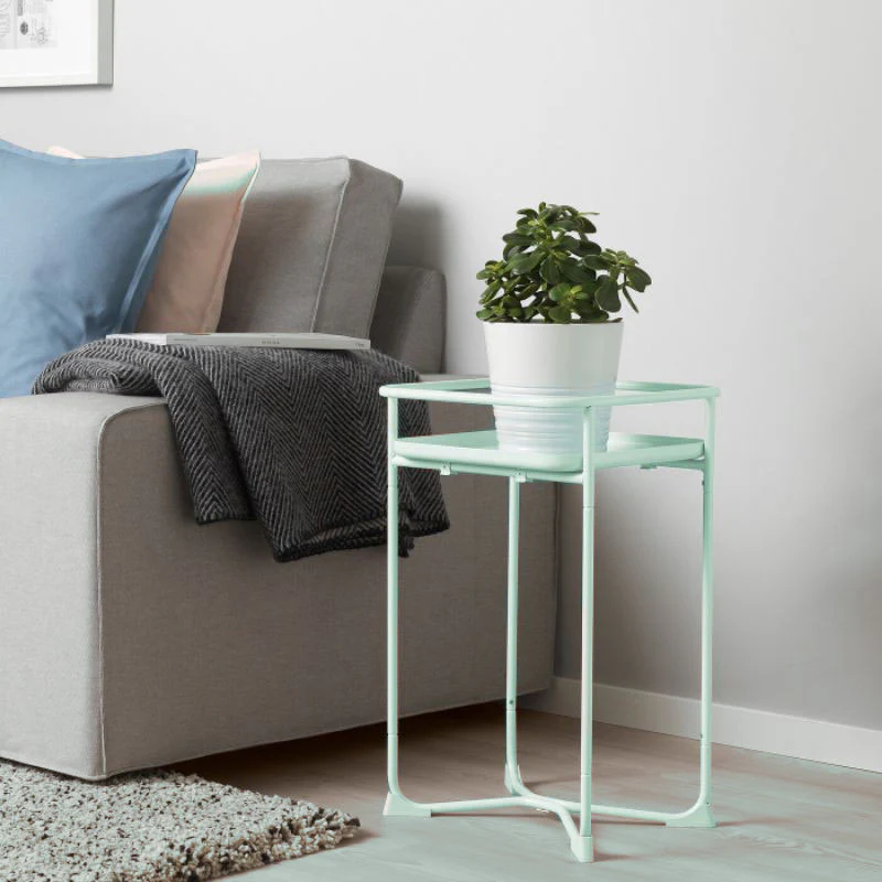 DS BS Modern Loft Metal Side Table Flower Stand Square-Mint - Image 2