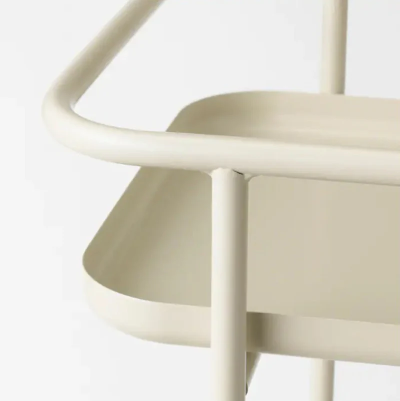 DS BS Modern Loft Metal Side Table Flower Stand Square-White - Image 3