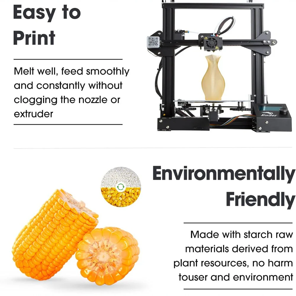 DS BS PLA+ Filament 1.75mm 1KG for 3D Printer - Yellow - Image 8