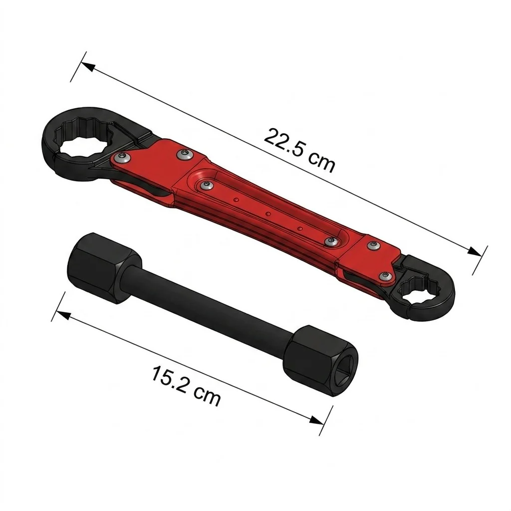 DS BS Plumbing Tools Angle Stop Wrench Kit - Image 5