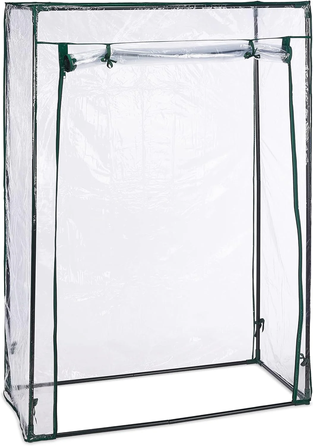 DS BS PVC Tomato Greenhouse with Roll-up Door - for Growing Vegetables - Image 2