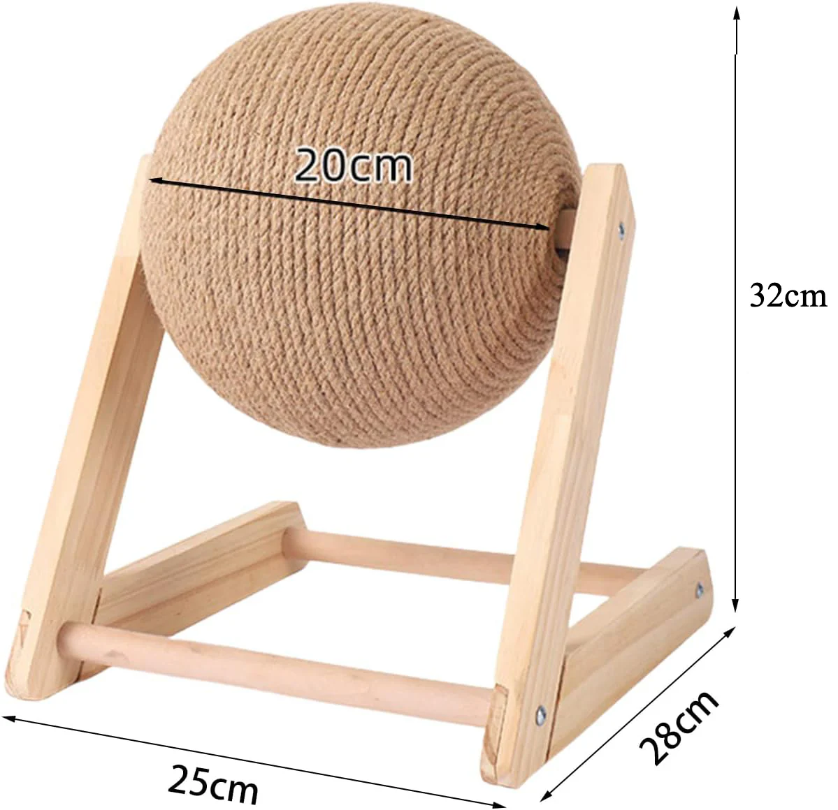 DS BS Scratch and Rotate Ball Cat Scratcher Toy - Image 5