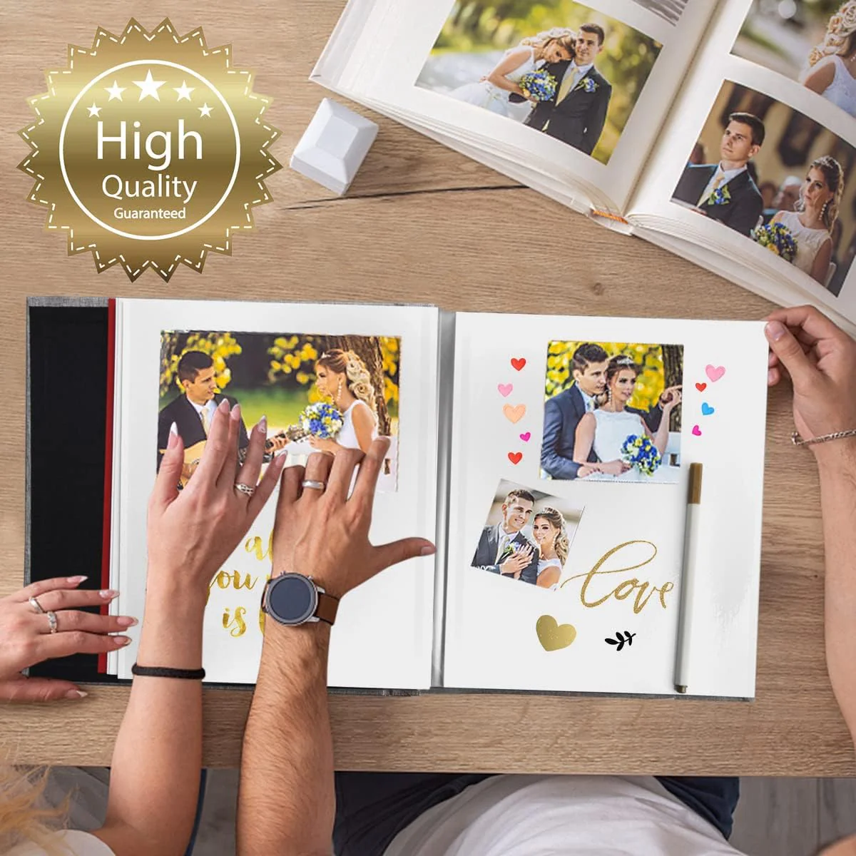DS BS Self Adhesive Linen Photo Album - 80Pages - Image 3