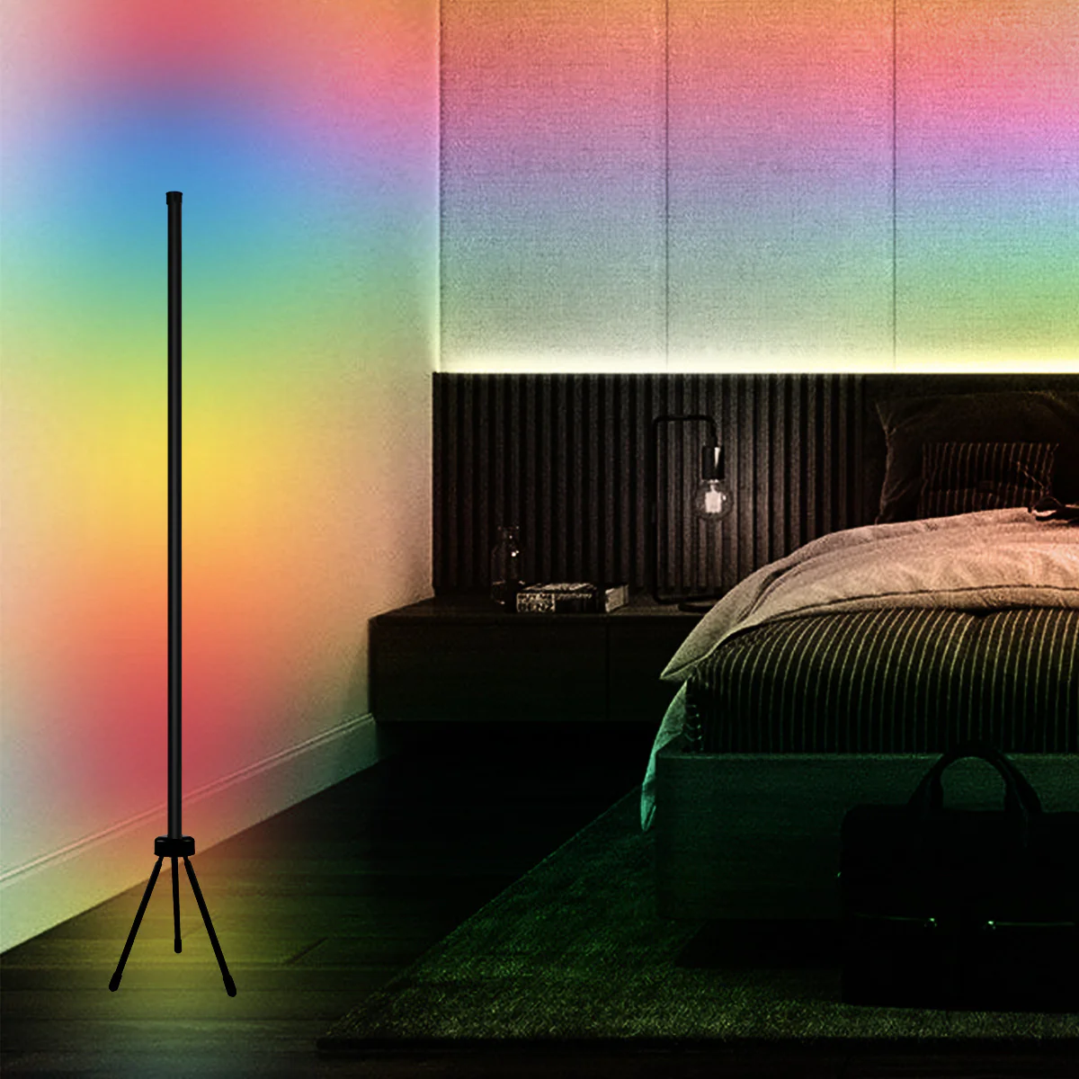 DS BS Smart APP RC Control LED RGB Floor Lamp with Music Sync - Image 9