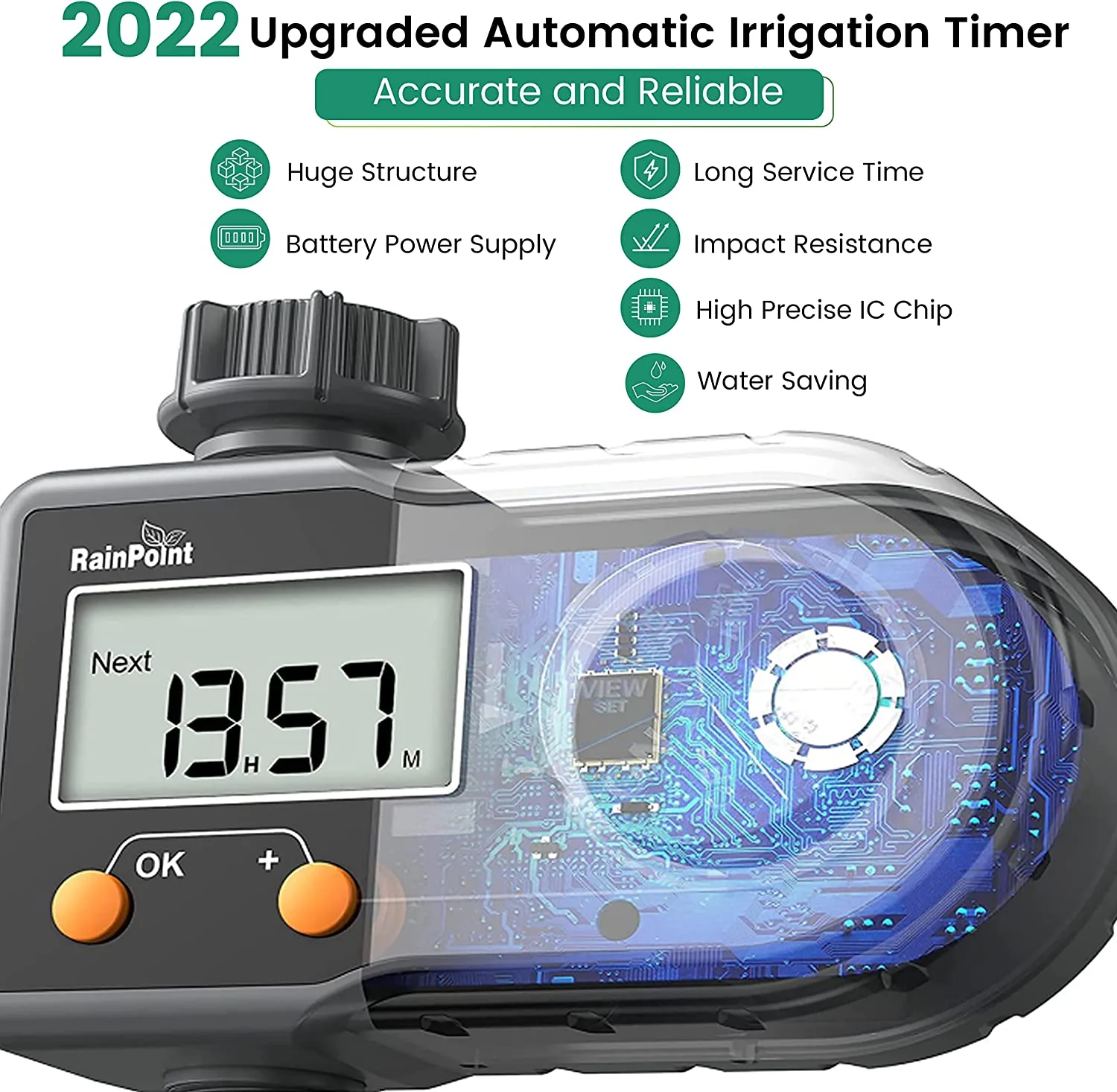 DS BS Sprinkler Timer Programmable Automatic/Manual Irrigation System - Image 2