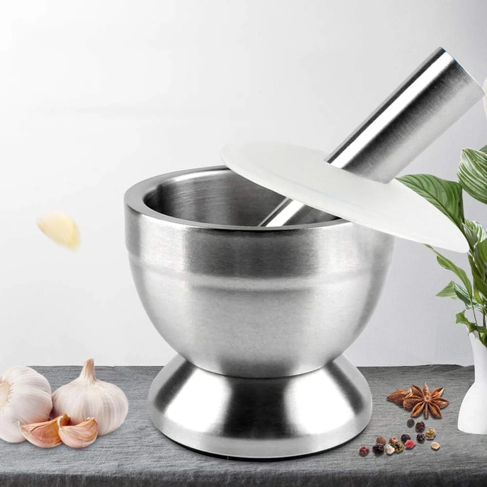 DS BS Stainless Steel Mortar and Pestle Spice Grinder - Image 4