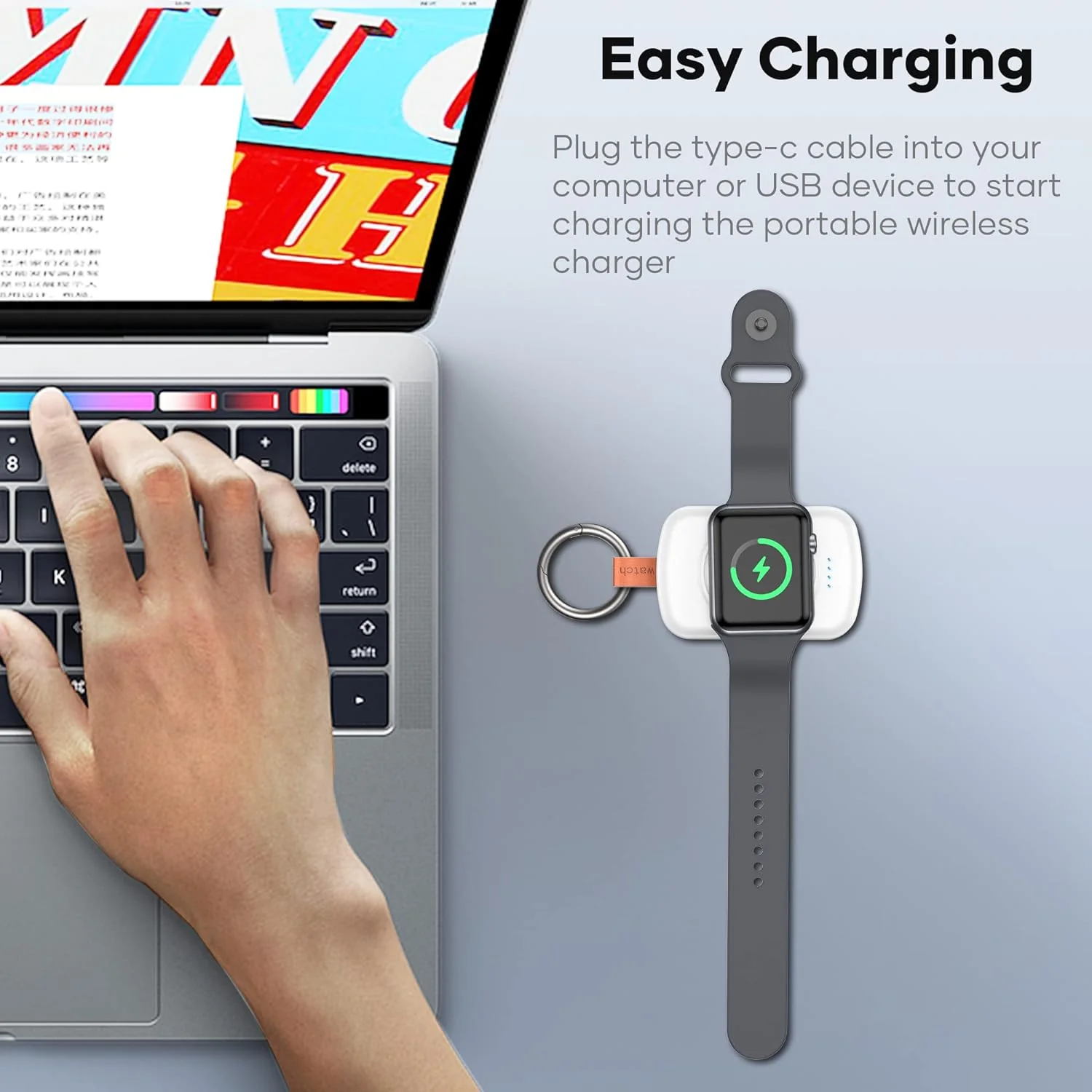 DS BS Ultra-Compact Portable Charger for Apple Watch - Image 6