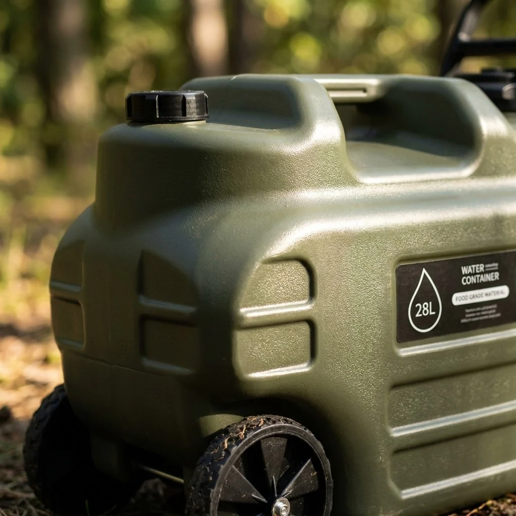 DS BS Wheeled Camping Water Jug | Green - Image 2