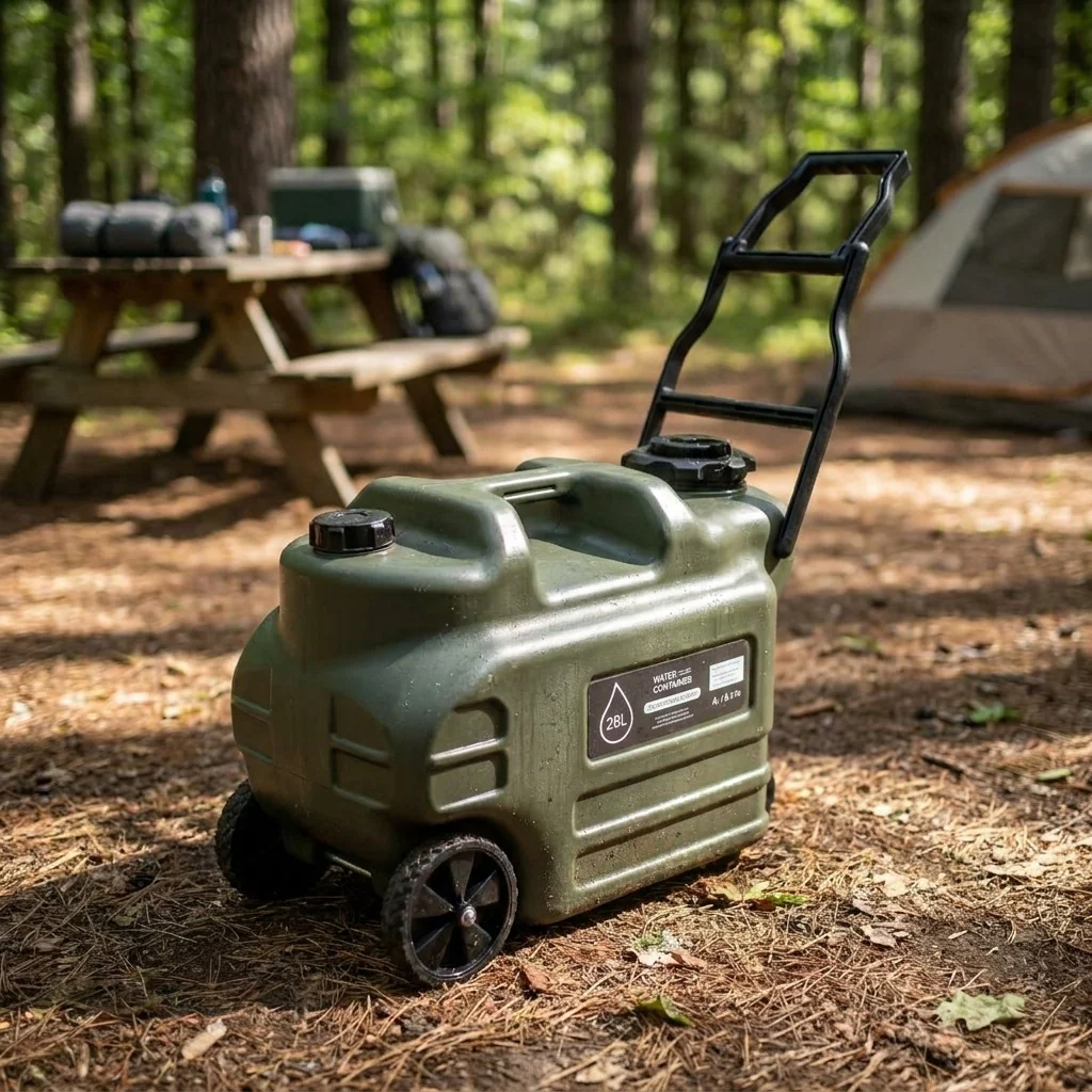 DS BS Wheeled Camping Water Jug | Green - Image 8