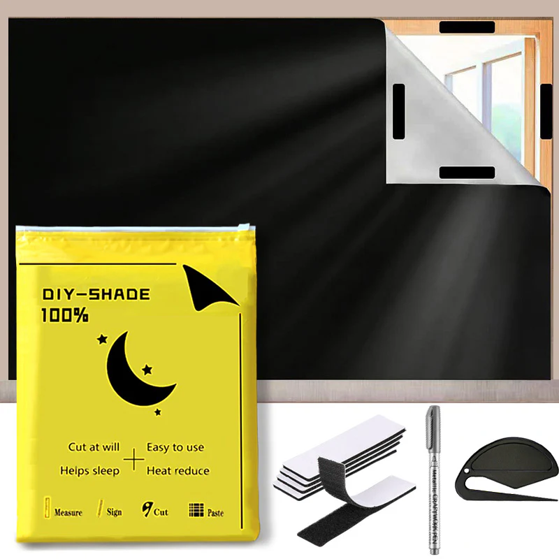 DS BS Window Curtain Shade 100% Black Out 150×400CM - Image 9