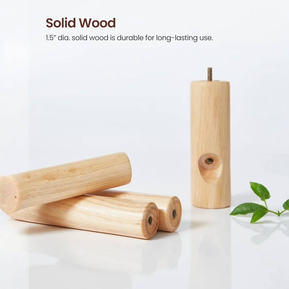 DS BS Wooden Coat Tree with 8 Hooks -Walnut - Image 2